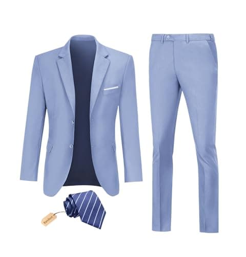 Datysum Men's 2-Piece Prom Tuxedo Suit Set with Tie