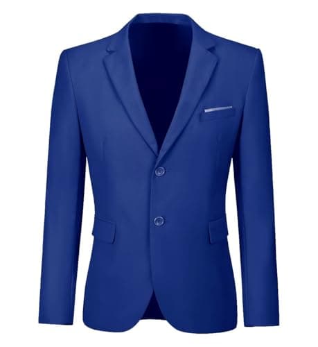 YoTsai Spring Men's Slim Fit 2-Button Casual Suit Blazer Jackets