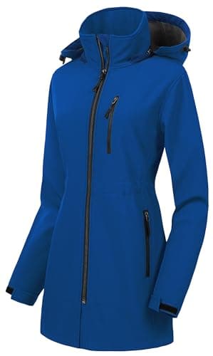 CREATMO Women's Lightweight Waterproof Softshell Tactical Jacket with Fleece Lining