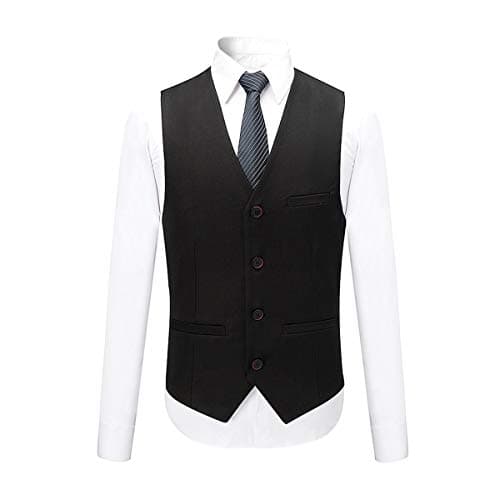 Cloudstyle Mens Classic Fit 3 Piece Dress Suit Wedding Formal Jacket & Vest & Pants