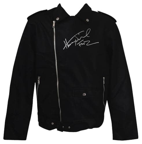 Henry Winkler Signed Faux Leather Motorcycle Jacket Fonz Inspired