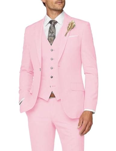 Slim Fit Men's 3 Piece Suit for Formal Events