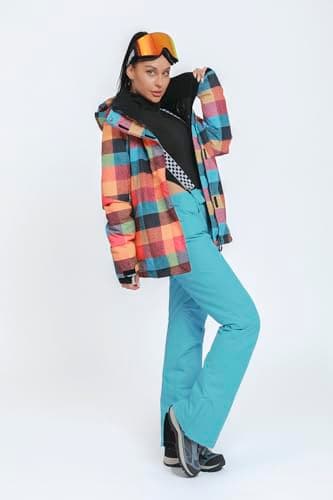 HOTIAN Women's Windproof Snow Jacket & Pants Set