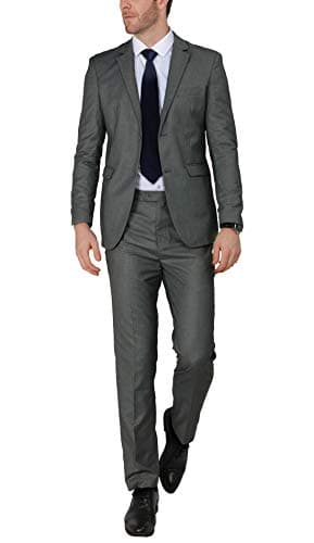 WEEN CHARM Men's Slim Fit 2-Piece Two Button Blazer Suit for Wedding Prom