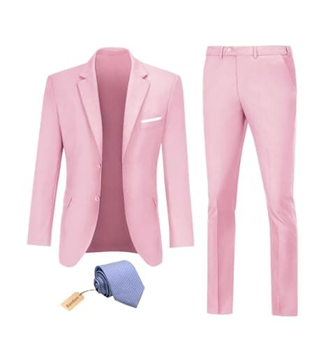 Datysum Men's 2-Piece Prom Tuxedo Suit Set with Tie