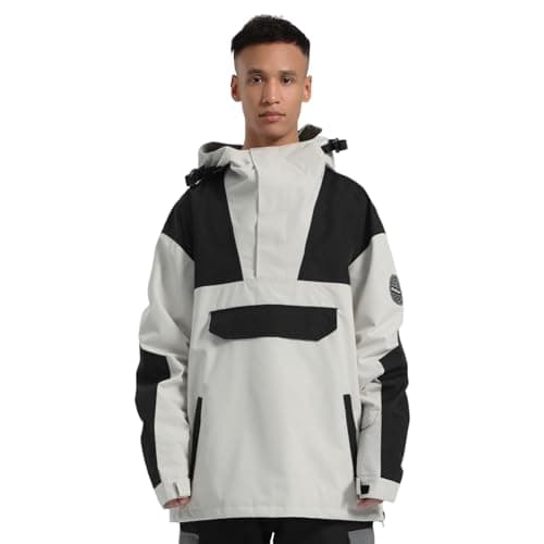 GSOU Men's Warm Snowboard Jacket - Waterproof Winter Snow Coat