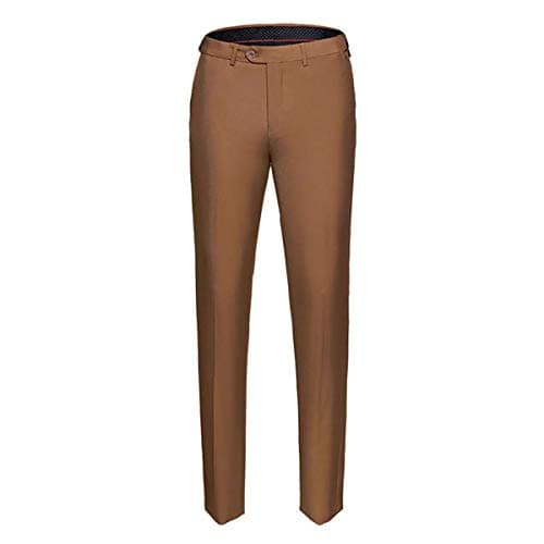 Classic Slim Fit Stretch Dress Pants for Men