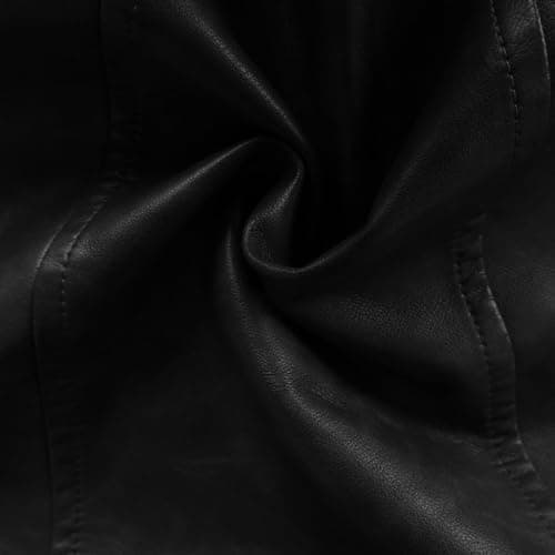 Trendy Mens Motorcycle PU Leather Stand Collar Windbreaker Jacket