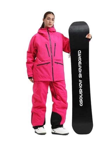 GSOU Mens Snowboard Jacket & Womens Ski Coat - Waterproof & Insulated Winter Jackets