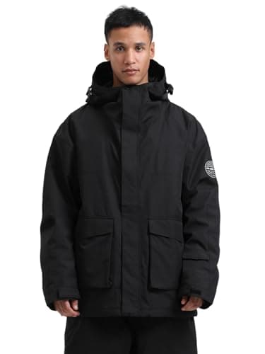 IMPHUT Mens Snowboard Jacket & Womens Ski Outerwear with Hood Winter Insulated