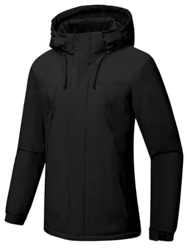 Pdbokew Women's Fleece Hooded Ski Snowboarding Jacket