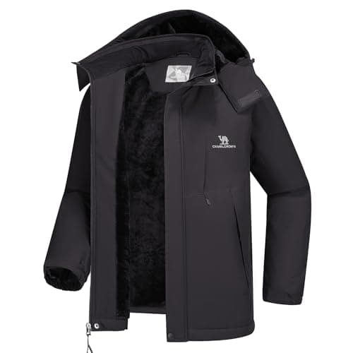 CAMEL CROWN Men's Waterproof Winter Ski Jacket for Snow Outdoor Hiking