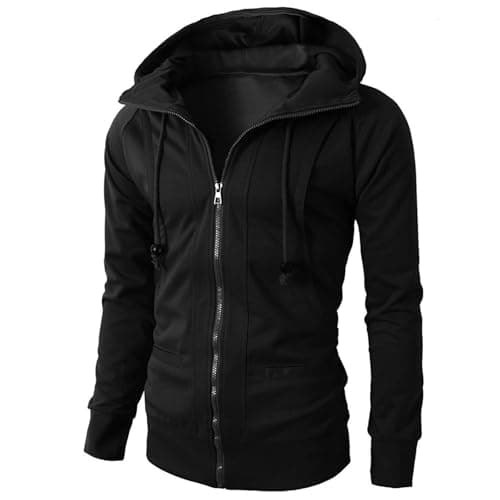 Retro Style Men's Long Sleeve Hooded Cardigan Coat