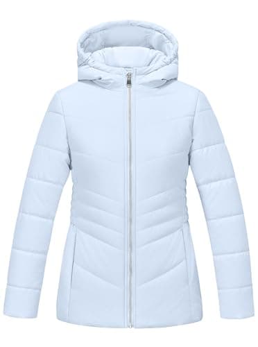 WULFUL Girl's Winter Waterproof Warm Hooded Parka Jacket