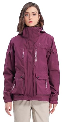 CAMEL CROWN Women's Waterproof 3-in-1 Snow Jacket Winter Coats