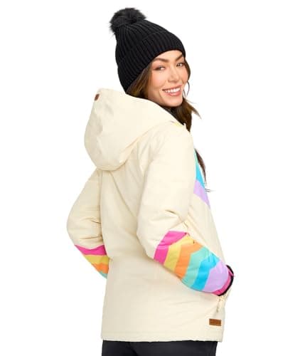 Tipsy Elves Women's Bright Colorful Apres Ski Hooded Snow Jackets