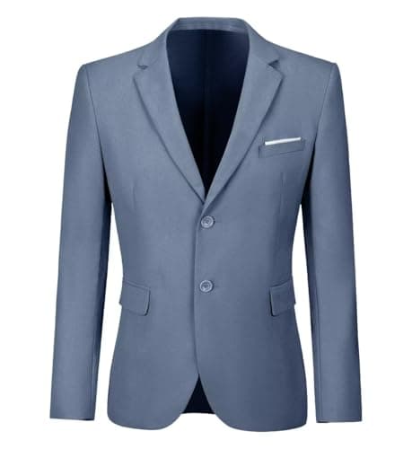 YoTsai Spring Men's Slim Fit 2-Button Casual Suit Blazer Jackets