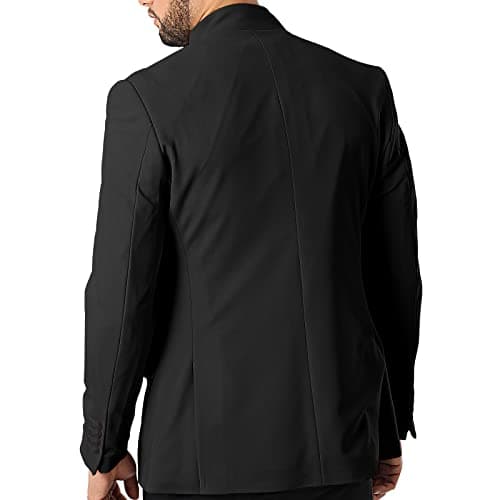 THWEI Mens Casual Suit Blazer Jackets with Stand Collar Sport Coats