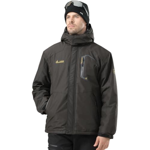 BOWOXO Men's Waterproof Winter Ski Jacket for Hiking