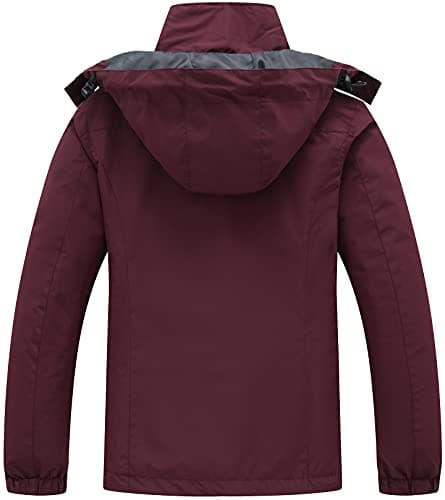 PTSOC Women's 3-in-1 Ski and Hike Jacket - Waterproof, Windproof, Warm Winter Snow Coat