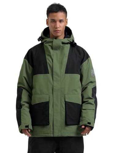 IMPHUT Mens Snowboard Jacket & Womens Ski Outerwear with Hood Winter Insulated