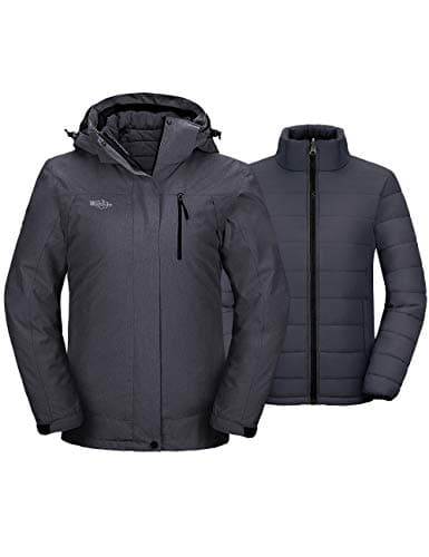 Wantdo Women's 3-in-1 Waterproof Winter Ski & Snowboarding Jacket