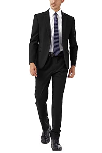 WEEN CHARM Men's Slim Fit 2-Piece Tuxedo Set