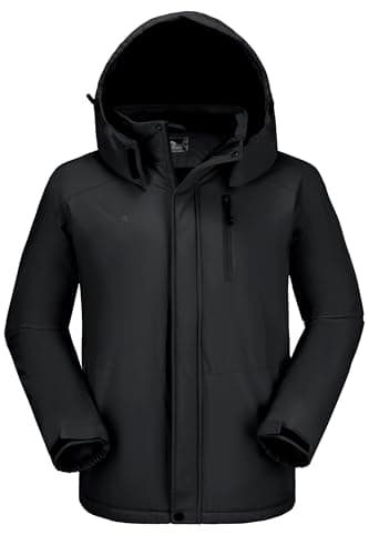 CAMELSPORTS Mens Winter Waterproof Snow Ski Jacket with Faux Fur Hood