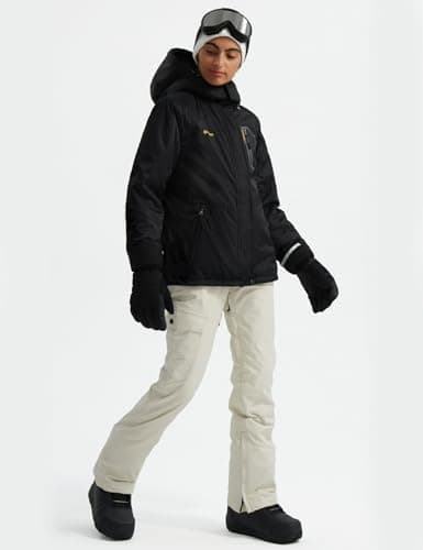 GEMYSE Women's Waterproof Winter Ski Jacket with Hood