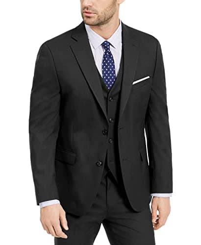 Men's 3-Piece Slim Fit Suit Set - Wedding Business Tuxedo with Blazer, Vest, Pants & Tie