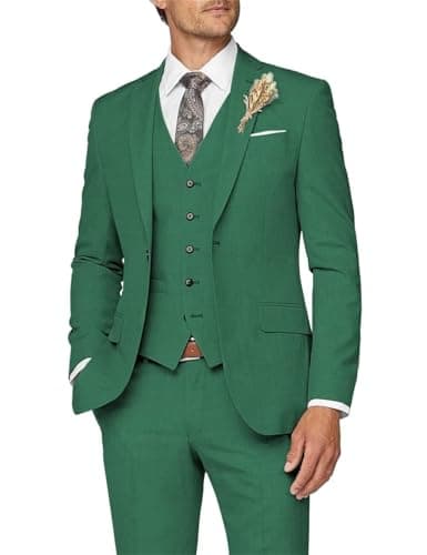 Slim Fit Men's 3 Piece Suit for Formal Events