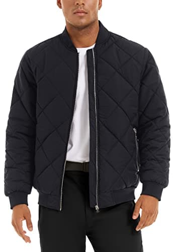 MAGCOMSEN Men's Zip-Up Bomber Jacket