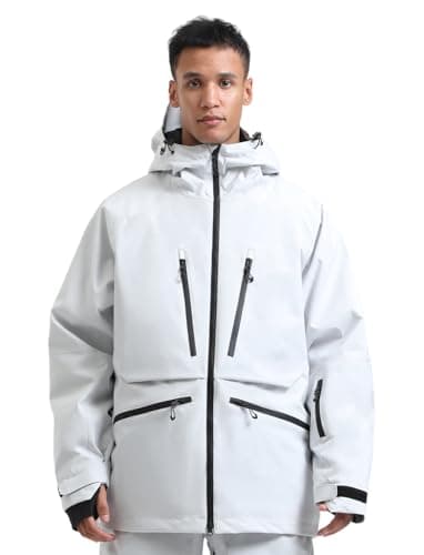 GSOU Mens Snowboard Jacket & Womens Ski Coat - Waterproof & Insulated Winter Jackets