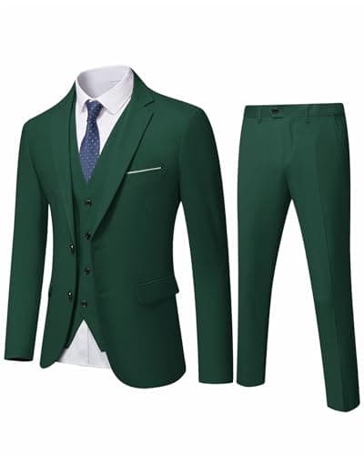 YND Men's Slim Fit 3 Piece Suit Set
