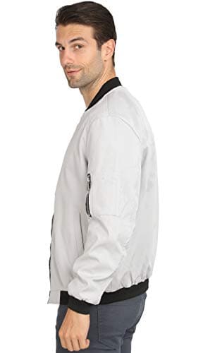 WULFUL Mens Casual Lightweight Softshell Flight Bomber Jacket