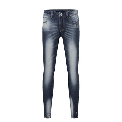 Blue Gradient Slim Fit Mens Skinny JeansComfortable Commuter CasualFashion