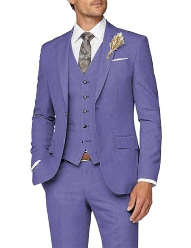 Slim Fit Men's 3 Piece Suit for Formal Events