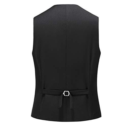 MUGU Mens Slim Fit Pure Color Tuxedo 3 Piece Suit for Wedding Prom