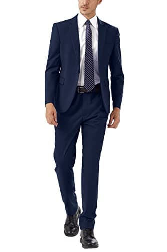 WEEN CHARM Men's Slim Fit 2-Piece Tuxedo Set