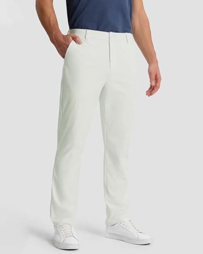 SNOWTEN Mens Classic Fit Golf and Casual Pants with Pockets