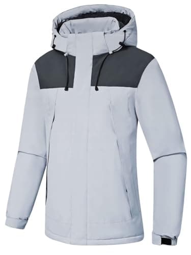Pdbokew Women's Fleece Hooded Ski Snowboarding Jacket