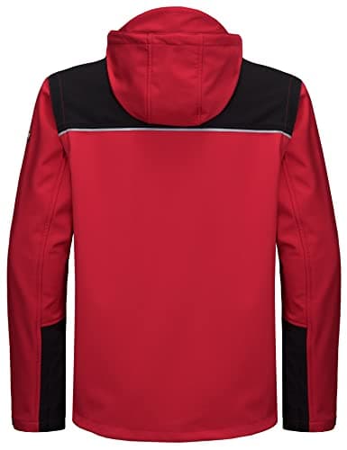 Little Donkey Andy Men's Waterproof Softshell Jacket with Detachable Sleeves and Hood