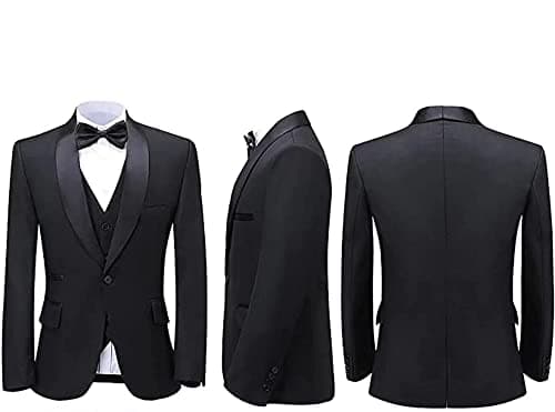 Elegant Men's Slim Fit 3-Piece Suit with Blazer and Pants Set