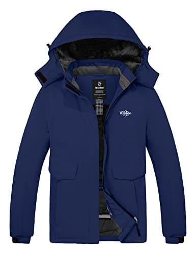 wantdo Women's Waterproof Winter Ski Coat Warm Windproof Snow Fleece Raincoat