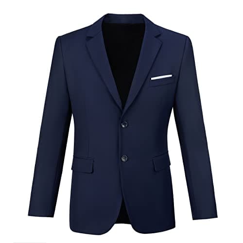Elionm Mens Slim Fit Business Tuxedo Suit for Wedding Party