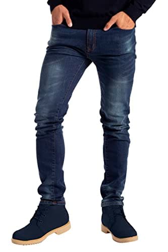 Alamo Men's Skinny Jeans - Classic Slim Fit Denim Jeans for Men