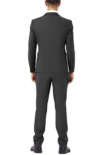 WEEN CHARM Men's Slim Fit 2-Piece Tuxedo Set