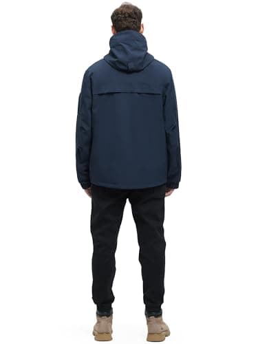 VOPOKER Men's 3-in-1 Water Resistant Ski Snow Warm Fleece Jacket with Multi-Pockets