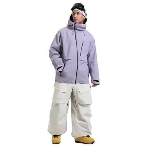 GSOU Men's Women Waterproof Snowboard Ski Jacket Winter Insulated Windproof