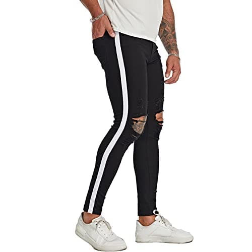 Slim Fit Ripped Distressed Jeans for Men